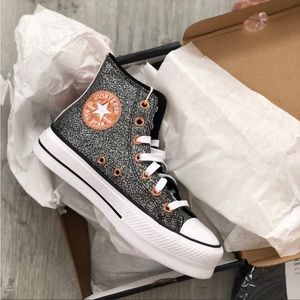 Converse Chuck Taylor All Star Lift Metallic Platform Sneakers